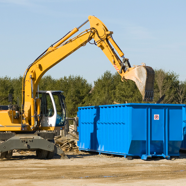 what size residential dumpster rentals are available in Waite Maine